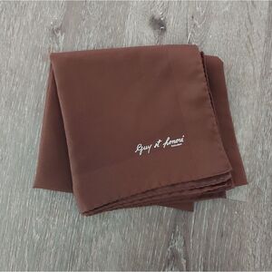 GUY ST HONORE EXCLUSIF Brown Scarf Polyester Made in Italy